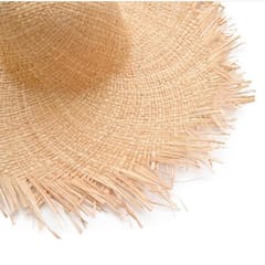 Raffia frill hat