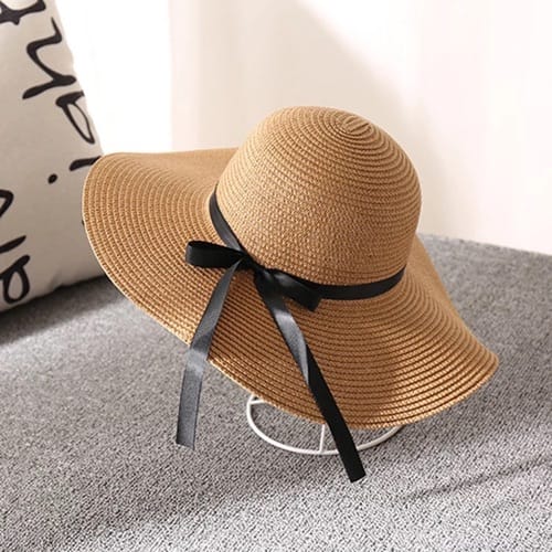 Brown Beach Straw Hat