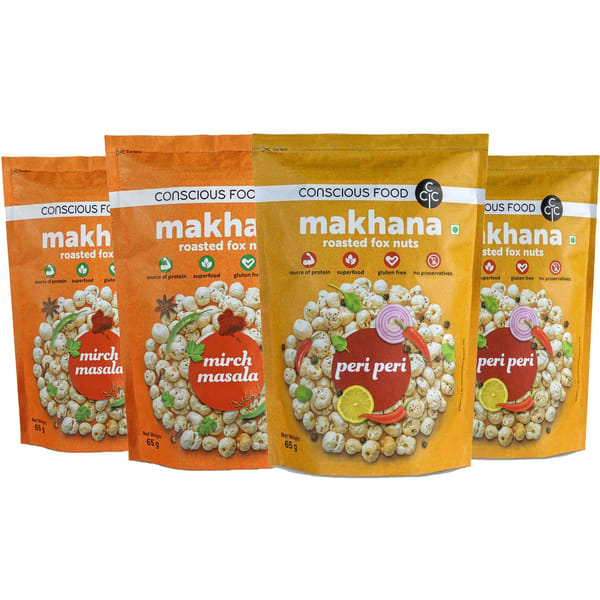 Roasted Makhana Bundle of Mirch Masala & Peri-Peri