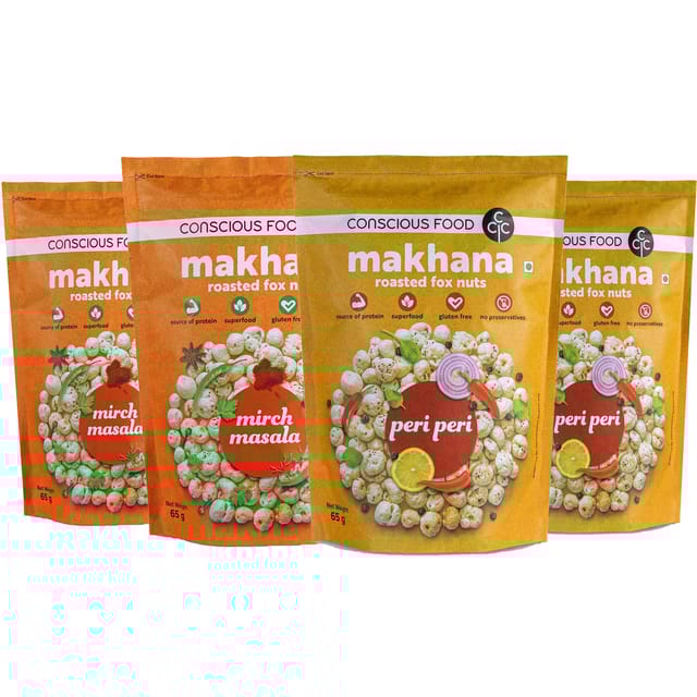 Roasted Makhana Bundle of Mirch Masala & Peri-Peri