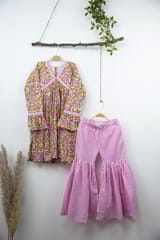 Mehek floral kurta with sharara