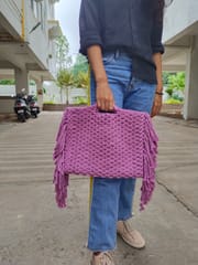 Macrame Fringe Bag