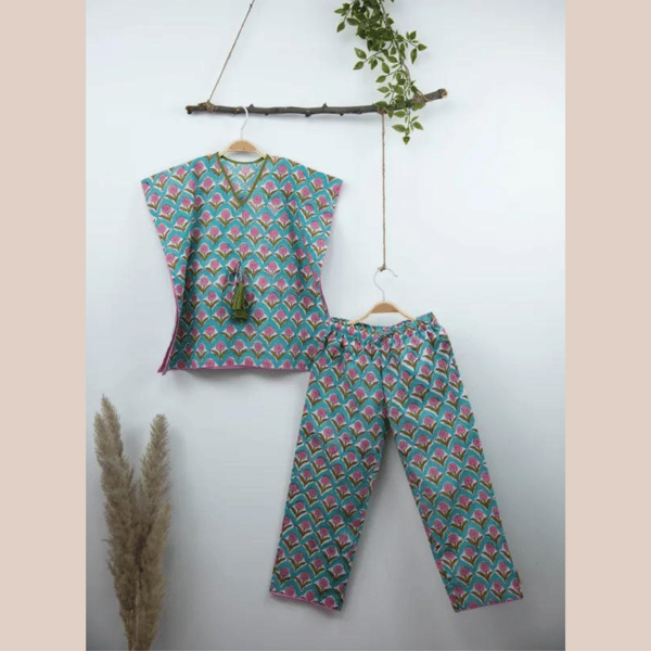 Baghiya Kaftan top and bottom lounge set