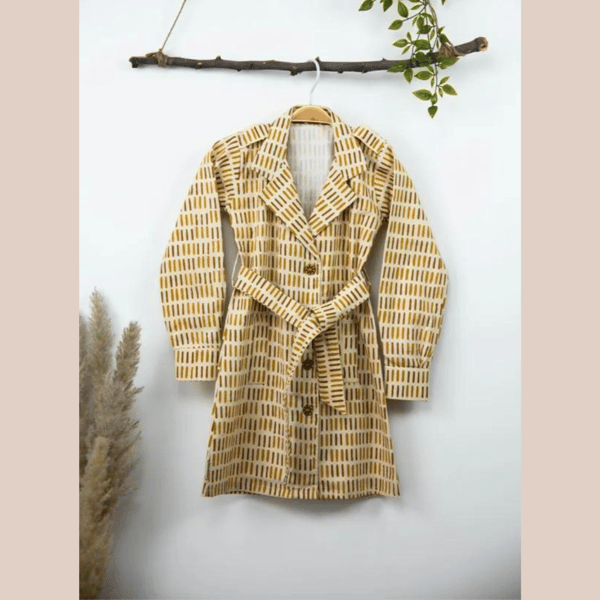 70s Sunshine Trench Coat dress