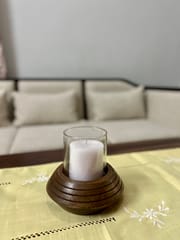 Wooden candle holder