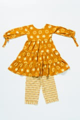 Sunkissed Tiered Polka Dots Kurta and Pyjama