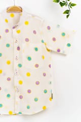 Polka Party shirt & linen pants