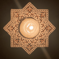 Star of Lakshmi Diya Set of 2