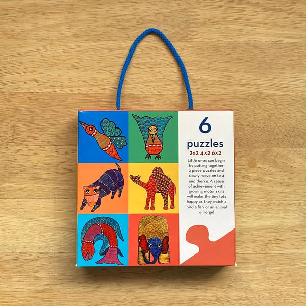 Toddler Puzzle Set Of 6 - Gond