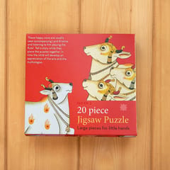 Puzzle 20 Pc Set Of 2 - Pichwai - Cows