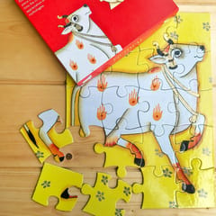 Puzzle 20 Pc Set Of 2 - Pichwai - Cows