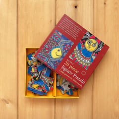 Puzzle 20 Pc Set Of 2 - Madhubani - Owl And Fish