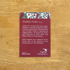 Fridge Magnets - Amber Fort (Red)