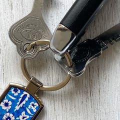 Keyring - Jaipur Blue Pottery