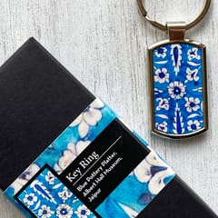 Keyring - Jaipur Blue Pottery