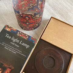Tea Light Lamp with Base - Aari Carpet