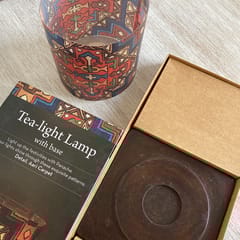 Tea Light Lamp with Base - Aari Carpet