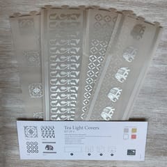 Silver Tea Light Covers - Set of 4