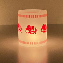 Red Tea Light Covers - Set of 4