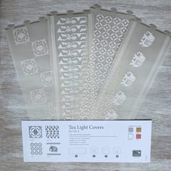 White Tea Light Covers - Set of 4