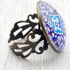 Ring - Blue Pottery