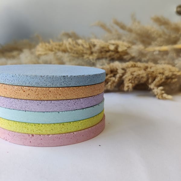 Concrete Coasters - Set of 6