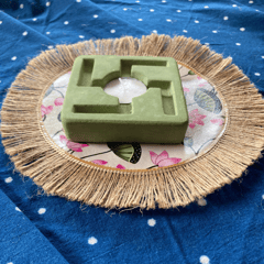 Concrete Swastika Tea-Light Holder