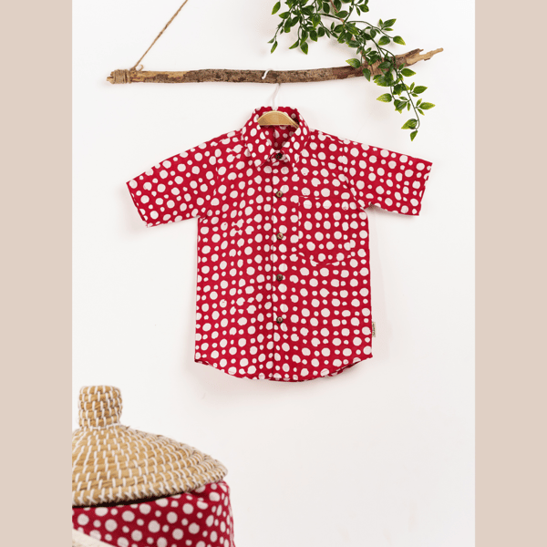 Red Polka Dots shirt