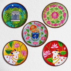 Pichwai Wall Plates (Set of 5)