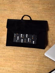 Black Impressions of Cockatoo Laptop Sleeve