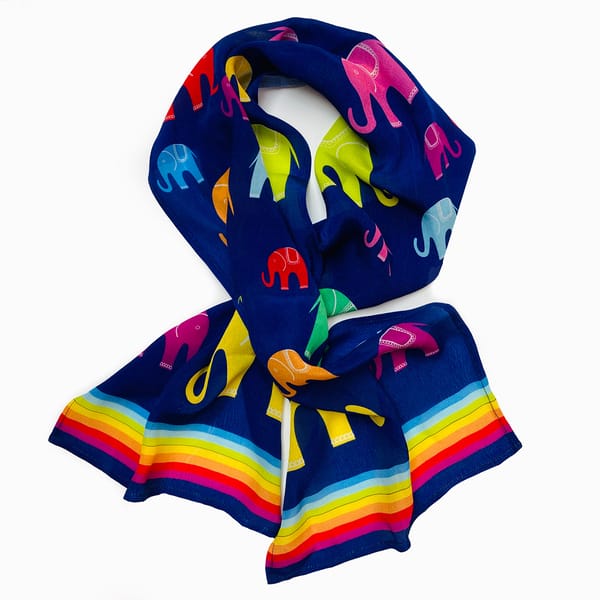 Kids Scarf - Elephants