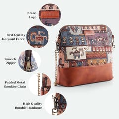 Turkish Kilim Patch Crossbody/Sling Bag