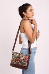 Floral Messenger Bag