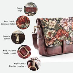 Floral Messenger Bag