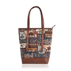 Turkish Kilim Patch Tote Bag