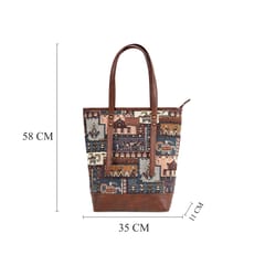 Turkish Kilim Patch Tote Bag