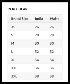 SIZE GUIDE