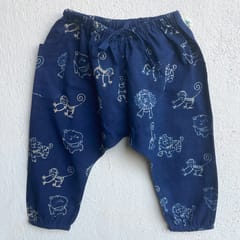 Zoo Print Indigo Kurta + Pants