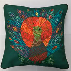 Cushion Cover - Gond Peacock