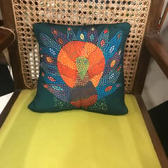 Cushion Cover - Gond Peacock