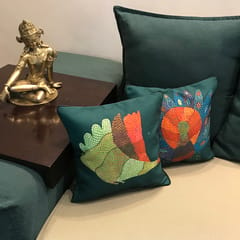 Cushion Cover - Gond Peacock