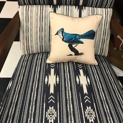 Cushion Cover - Mughal Miniature Hornbill