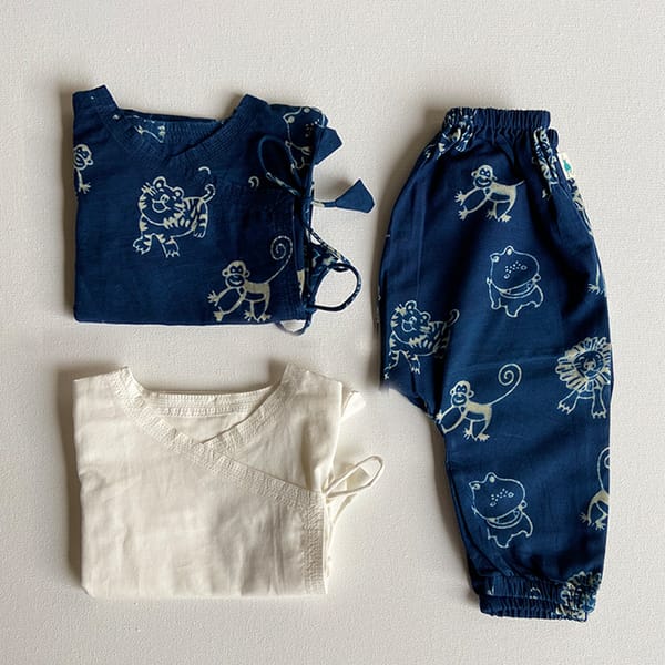 Zoo Bag - Zoo & White Angrakha + Zoo Pants