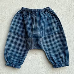 Indigo Check Angrakha + Matching Pants