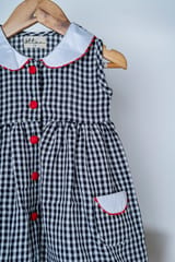 Gingham Check Cola Dress