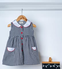 Gingham Check Cola Dress