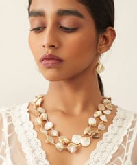 Pebble Mother of Pearl Necklace