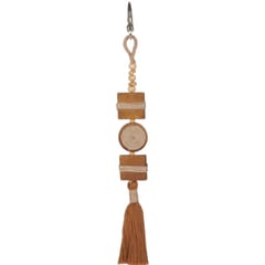 Wood Tassel Bag Charm