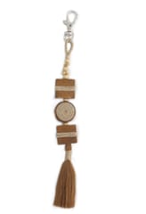 Wood Tassel Bag Charm