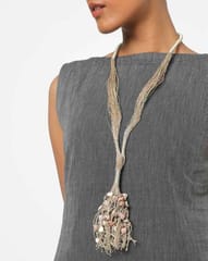 Lariat Jute & Seashell Necklace